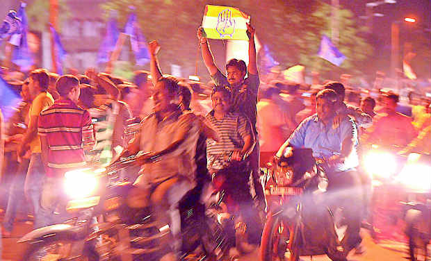 Celebration over Telangana - DC/File photo Celebration over Telangana - DC/File photo